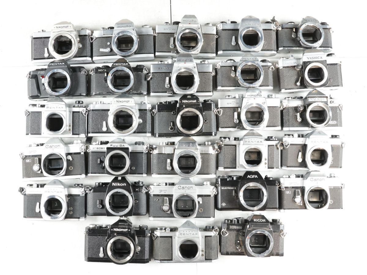 1470 28点まとめ Canon Nikon MINOLTA PENTAX 他 MF一眼レフカメラ まとめ まとめて 大量セット 送料1500円