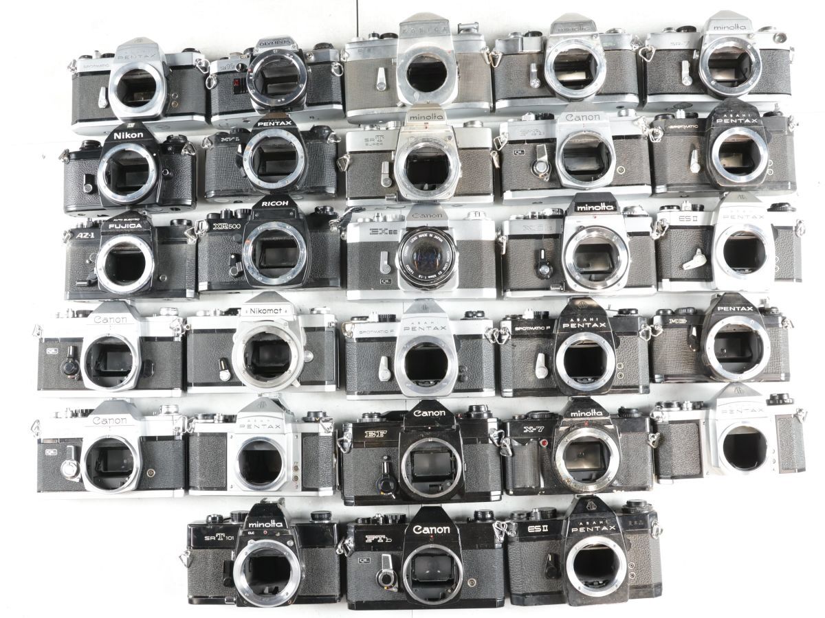 1469 28点まとめ Canon Nikon MINOLTA PENTAX 他 MF一眼レフカメラ まとめ まとめて 大量セット 送料1500円