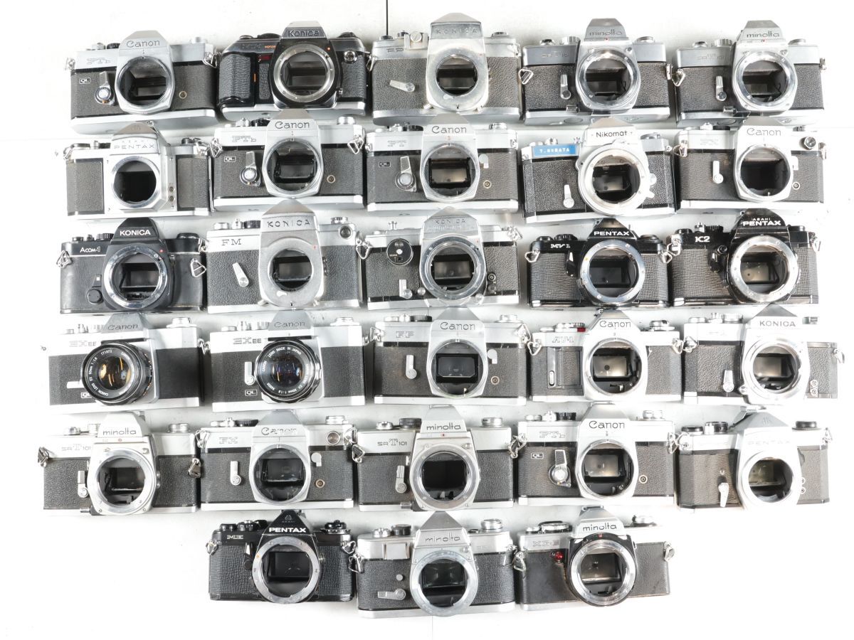 1468 28点まとめ Canon Nikon MINOLTA PENTAX 他 MF一眼レフカメラ まとめ まとめて 大量セット 送料1500円