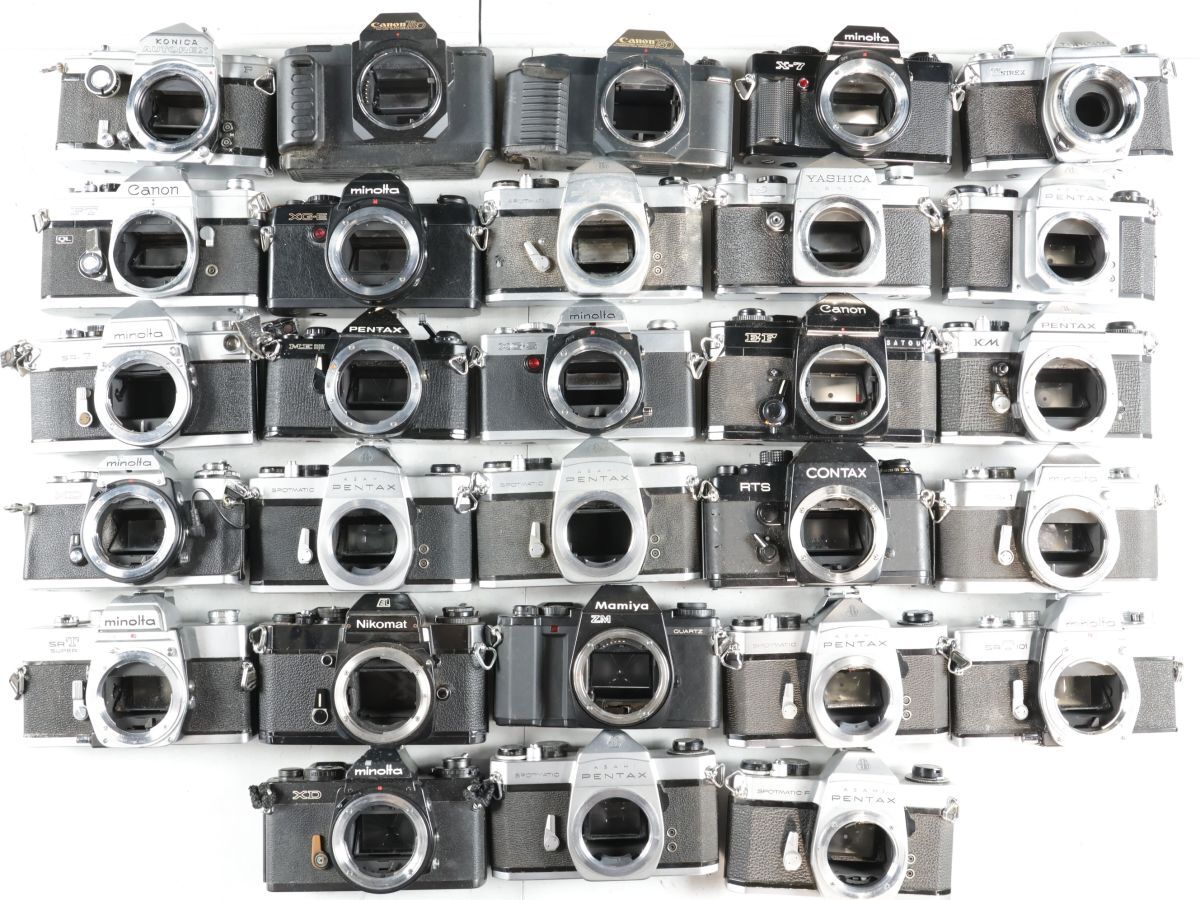 1463 28点まとめ Canon Nikon MINOLTA PENTAX 他 MF一眼レフカメラ まとめ まとめて 大量セット 送料1500円