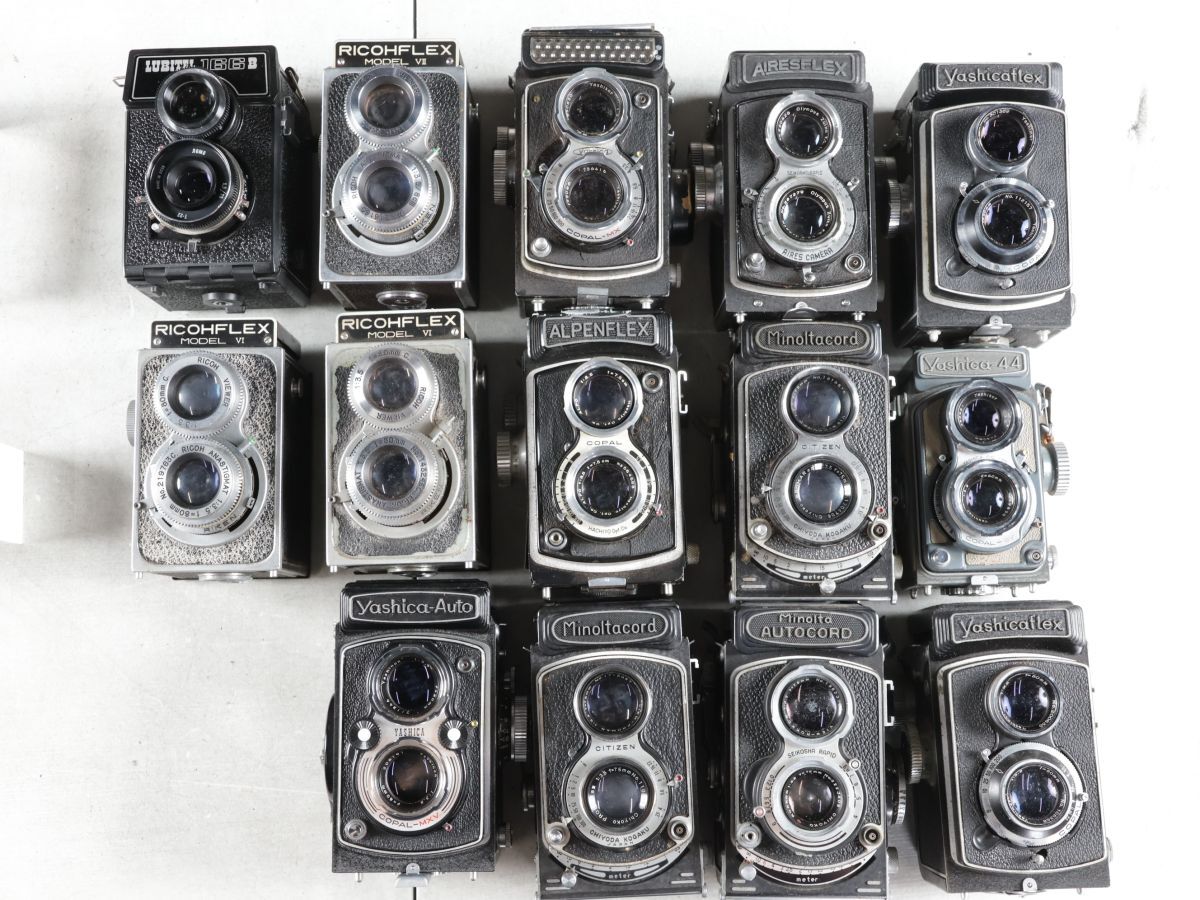 1459 14点まとめ MINOLTA RICOH YASHICA 他 二眼レフカメラ まとめ まとめて 大量セット 送料1500円