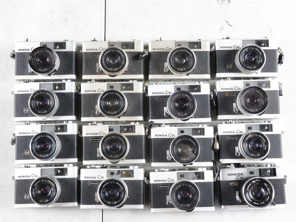 1451 16点まとめ KONICA コニカ C35 FD flashmatic E＆L 他 コンパクトカメラ まとめ まとめて 大量セット 送料1500円