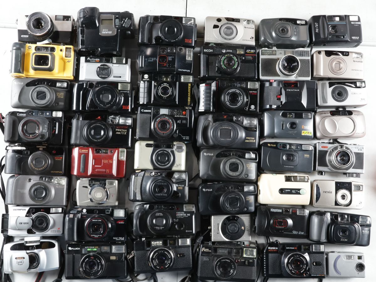 1448 Canon Nikon PENTAX MINOLTA KYOCERA 他 コンパクトカメラ まとめ まとめて 大量セット 送料1500円