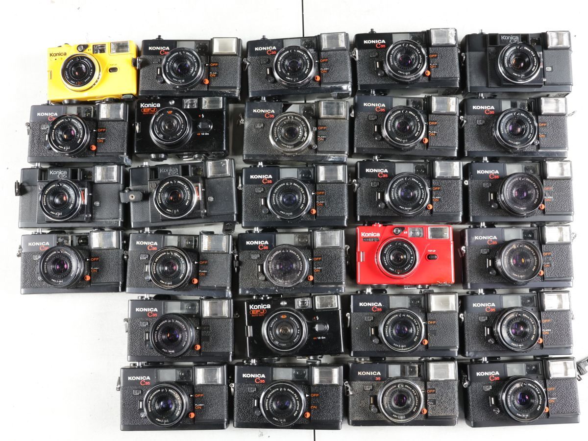 1344 28点まとめ KONICA コニカ C35 EF AF EFJ 他 コンパクトカメラ まとめ まとめて 大量セット 送料1500円
