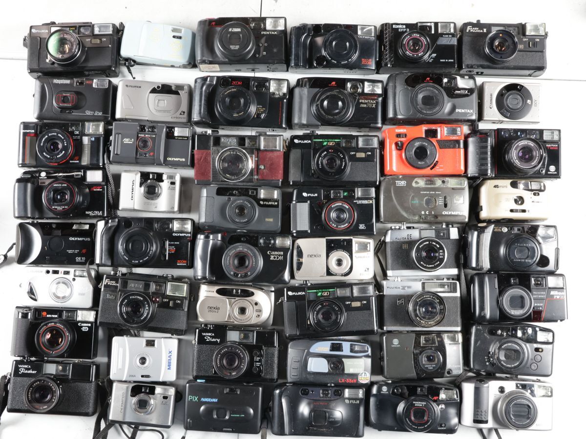 1437 Canon Nikon PENTAX MINOLTA KYOCERA 他 コンパクトカメラ まとめ まとめて 大量セット 送料1500円