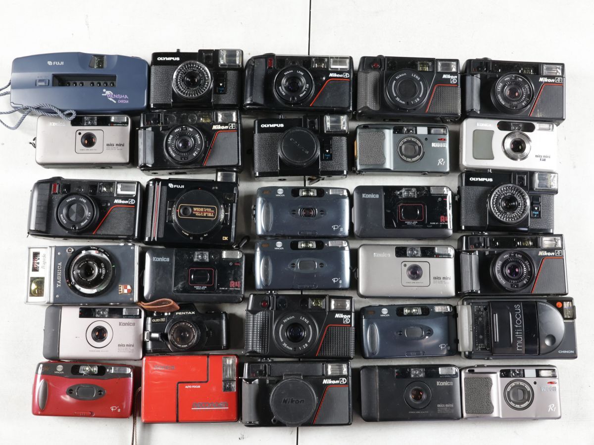 1433 30点まとめ Nikon OLYMPUS RICOH KONICA MINOLTA 他 コンパクトカメラ まとめ まとめて 大量セット 送料1500円