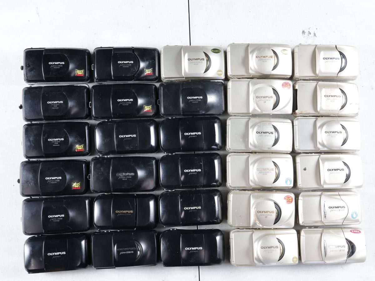 1432 30点まとめ OLYMPUS オリンパス mju ミュー μ II III ZOOM Panprama 他 コンパクトカメラ まとめ まとめて 大量セット 送料1500円