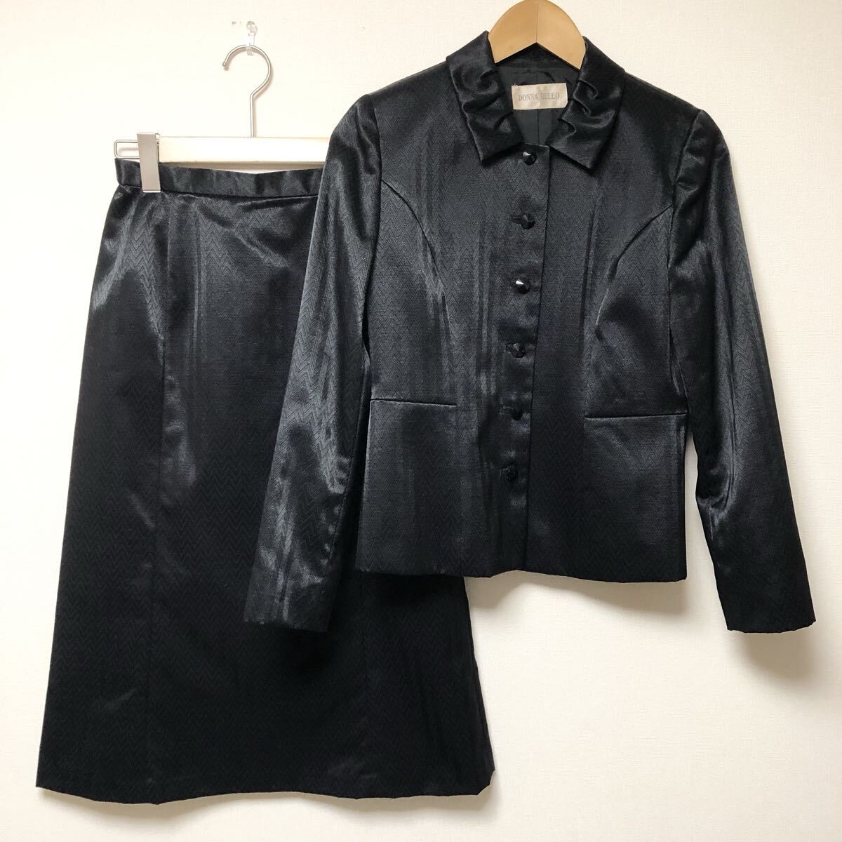DONNA BELLO レディース07AP 日本製 セットアップスーツ スカートスーツ ジャケット フォーマル 冠婚葬祭 