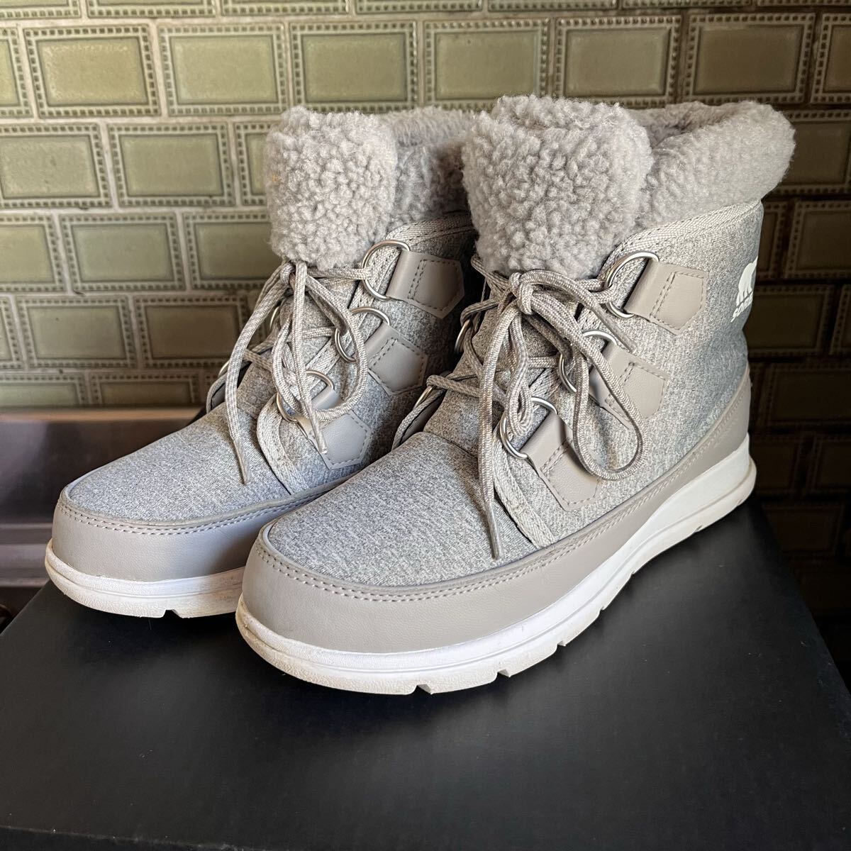 SOREL ソレル スノーブーツ エクスプローラーカーニバルスウェット 24cm