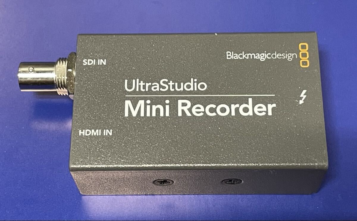 ブラックマジックデザイン ミニレコーダー UltraStudio Mini Recorder 動作確認済 キャプチャ intel mac BigSurまで　旧型本体のみ 