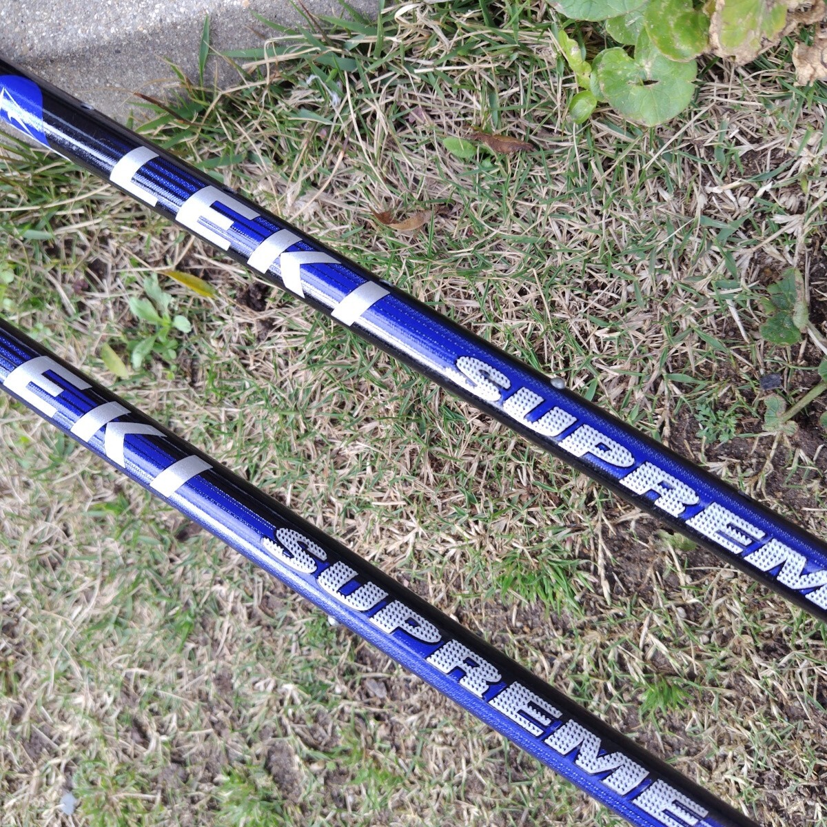 トレッキングポール　LEKI登山　ハイキングの補助　コルク調グリップ　(中古)