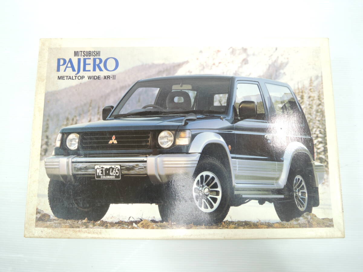 △未組立 未組立 アオシマ 1/24 三菱パジェロ メタルトップワイド XR-II アーバン4WDシリーズ プラモデル 当時物/管理1131B10-LM0126