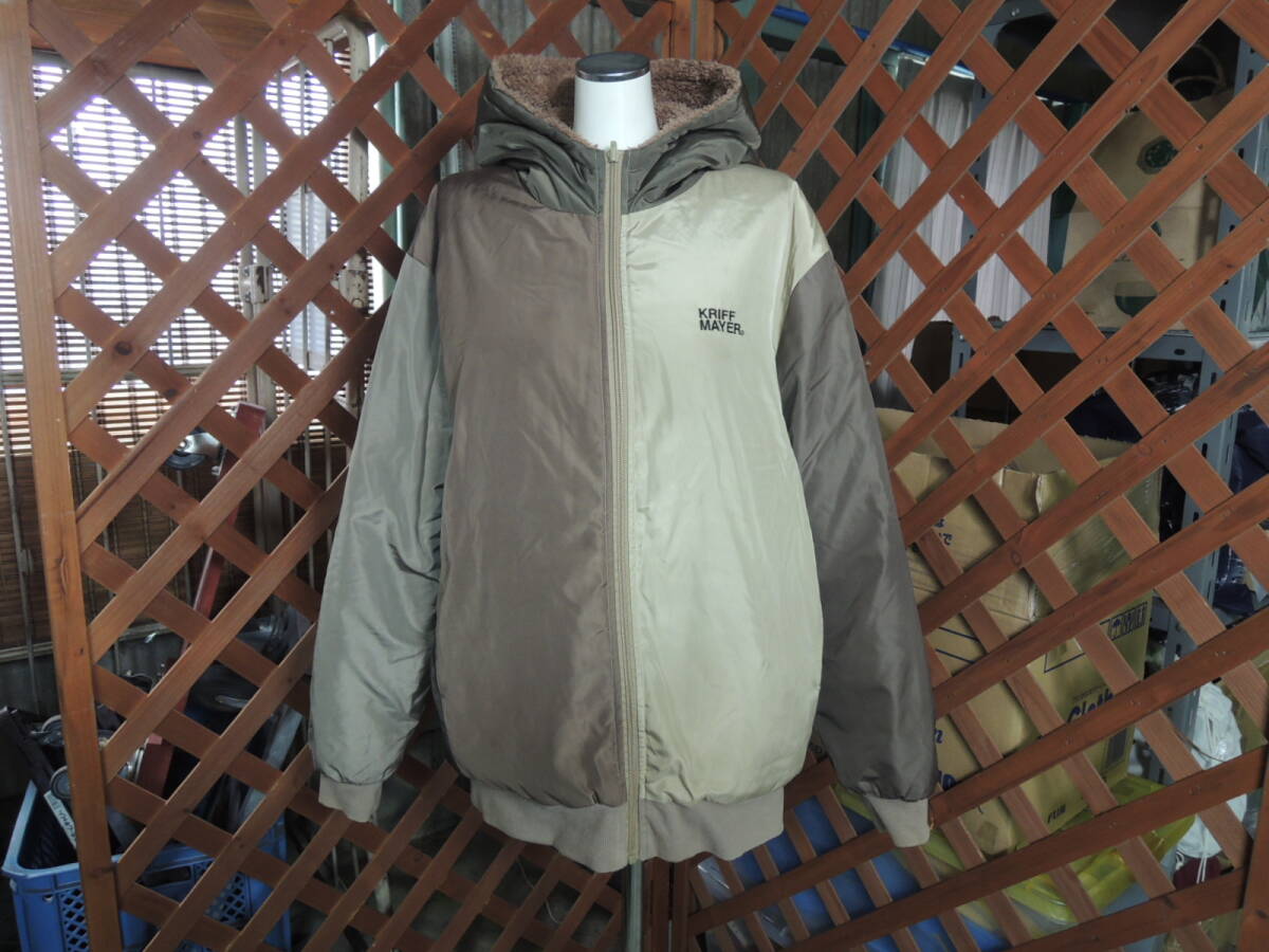 △KRIFF MAYER クリフメイヤー 配色 裏地ファー マウンテンパーカー ジャケット アシンメトリー/管理1052A13-LM0126
