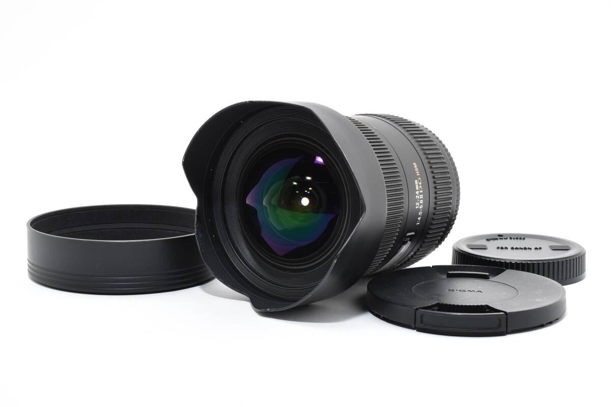【良品】SIGMA 12-24mm F4.5-5.6 II DG HSM キャノン用 シグマ #166