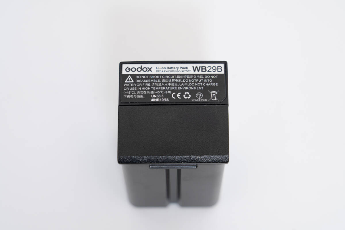 #537a ジャンク Godox ゴドックス WB29 バッテリー AD200 AD200Pro