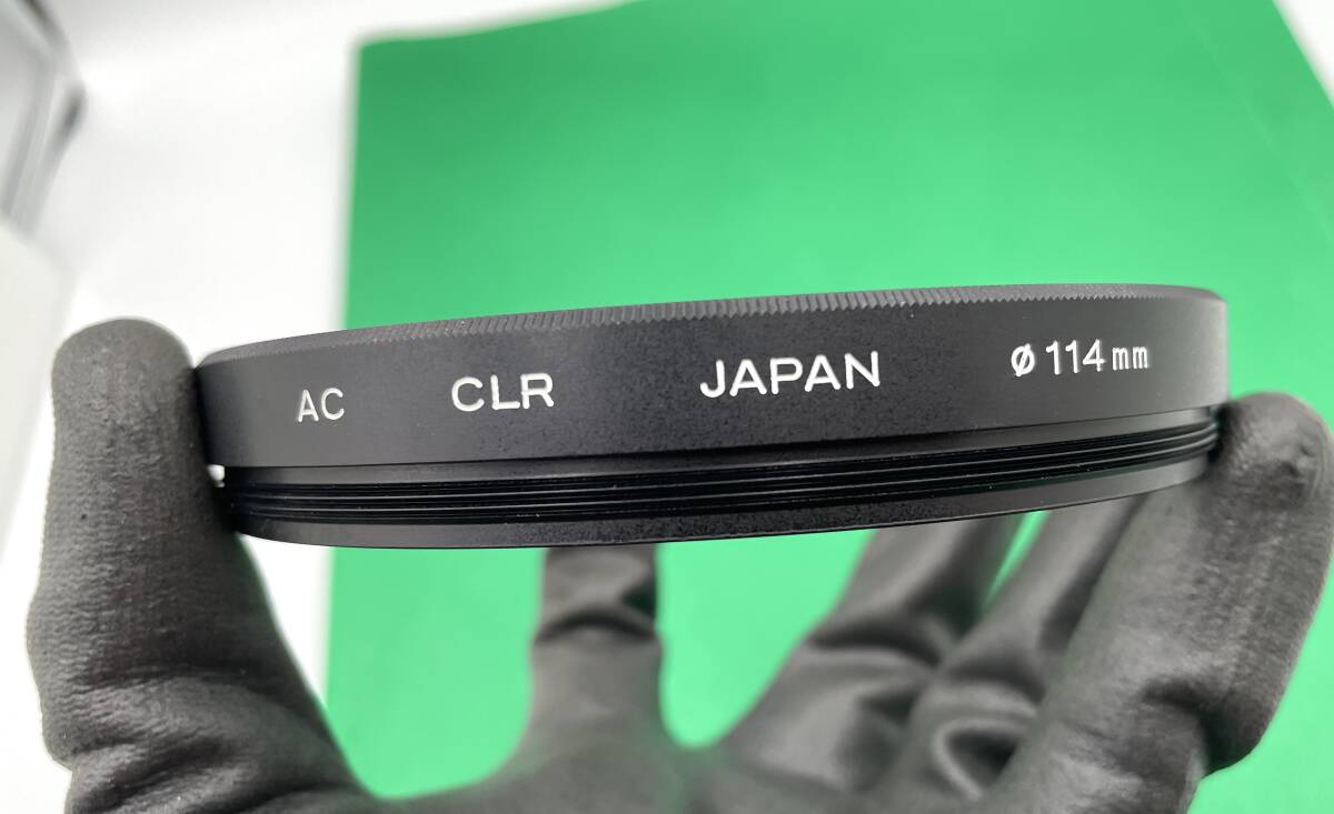 MINOLTA　AC　CLR　114mm フィルター 　HIGH SPEED AF　300mm　2.8　へと取付確認済