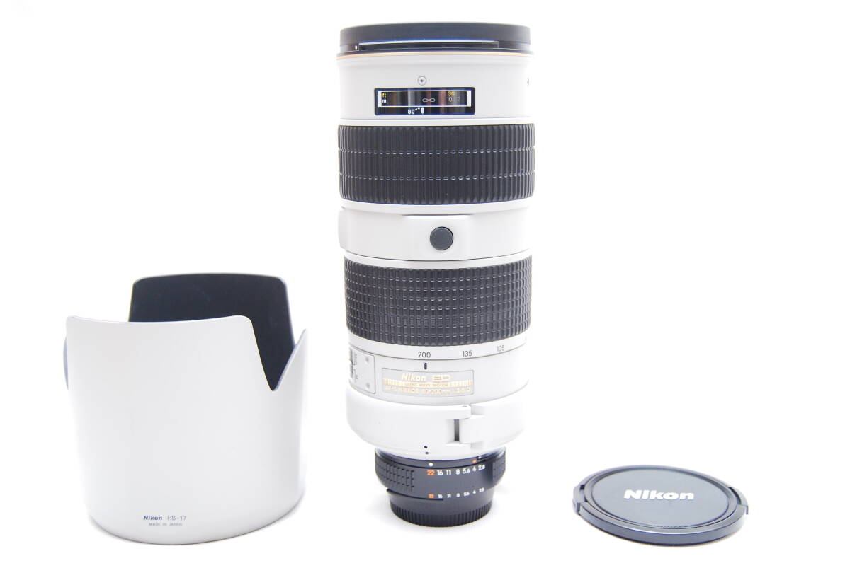 ★美品　希少　Nikon AF-S ED 80-200mm F2.8D ED　ライトグレー　ニコン★