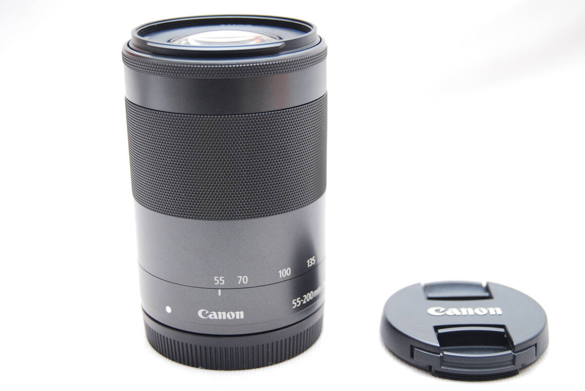 ★極上美品　キヤノン 望遠ズームレンズ EF-M55-200mm F4.5-6.3 IS STM ミラーレス専用 ★