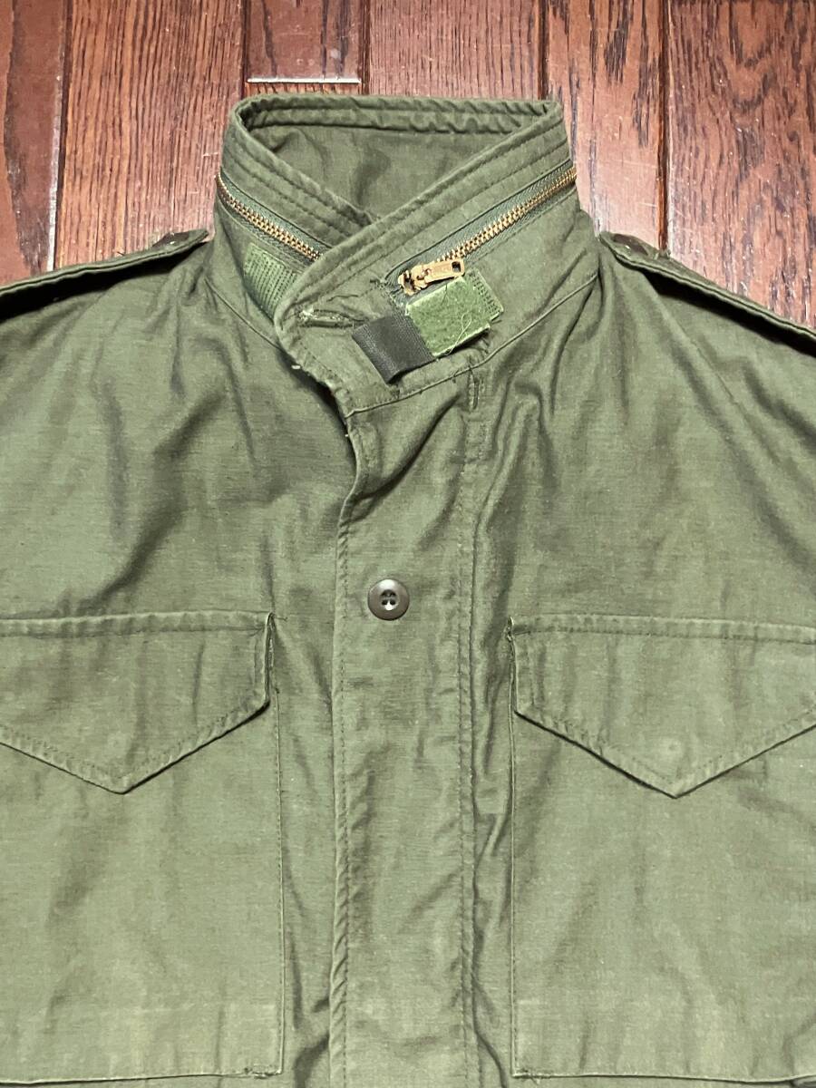 B.G.COLTON M65 フィールド ジャケット XS レギュラー ブラスジッパー 検索 ミリタリー 軍物 タクシードライバー PUNK パンク