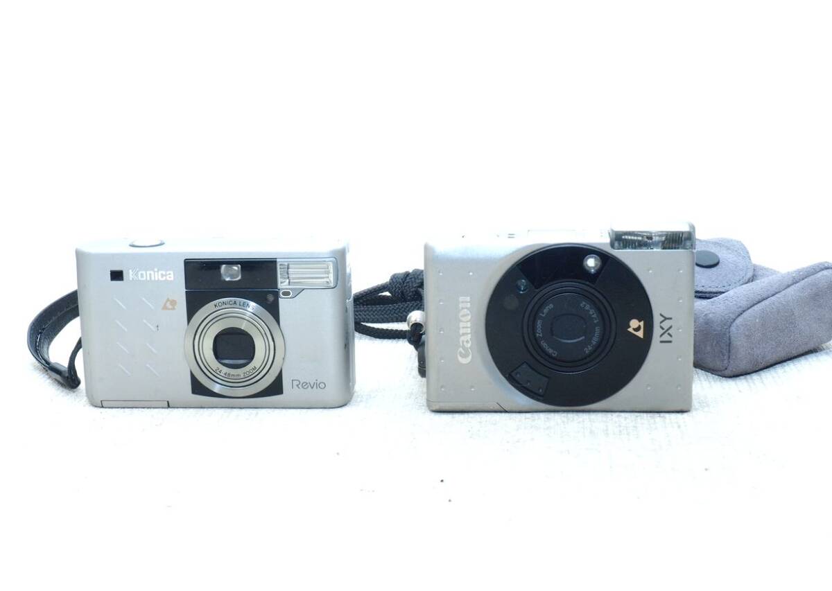 CANON IXY/ KONICA REVIO APSフィルムカメラ2台　動作品　現状