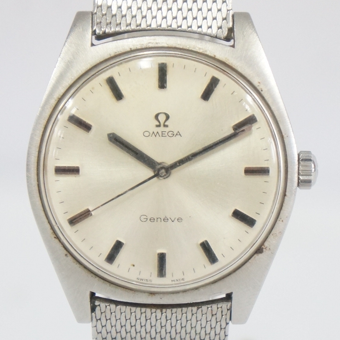 稼働品 OMEGA オメガ Geneve ジュネーブ ラウンド メンズ 手巻き 腕時計 5903272341