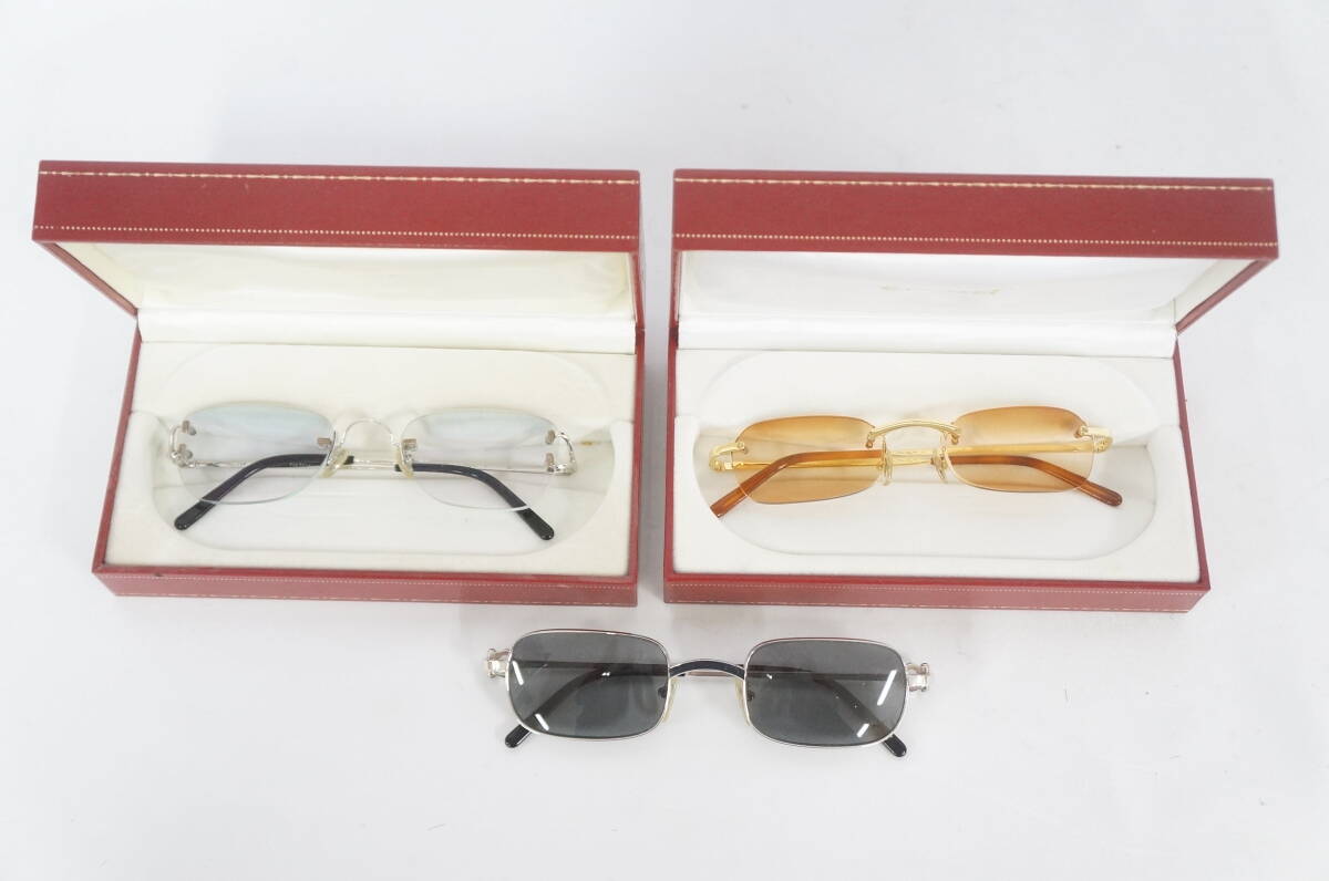 Cartier カルティエ 135 140 サングラス 3点セット 5903276041