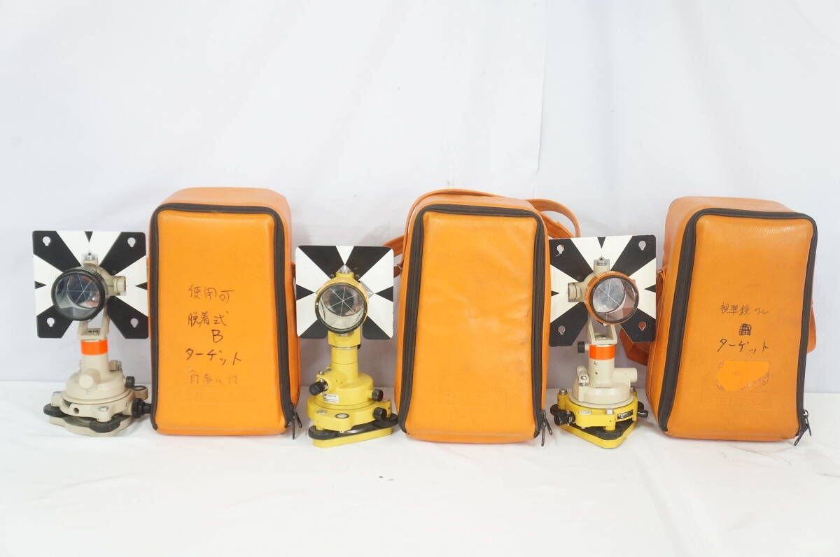 ② PENTAX ペンタックス MT15 他 素子プリズム ターゲット ミラー まとめてセット 測量 1103271211