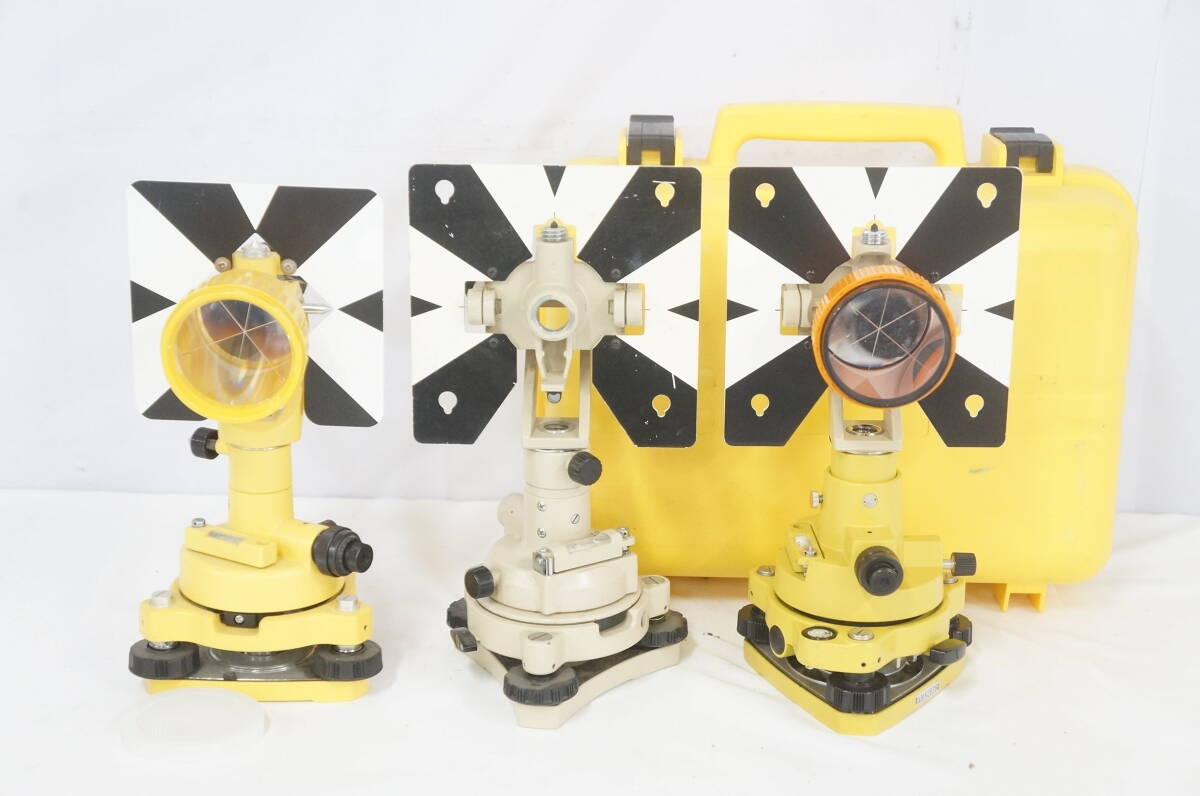 ③ PENTAX ペンタックス MT15 他 素子プリズム ターゲット ミラー まとめてセット 測量 1103271211