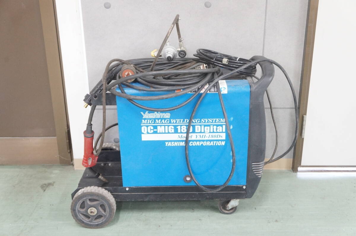 ※直接引取り限定 大阪府八尾市※ yashima ヤシマ QC-MIG 180 Digital YMI-180Ds 半自動溶接機 1103270011