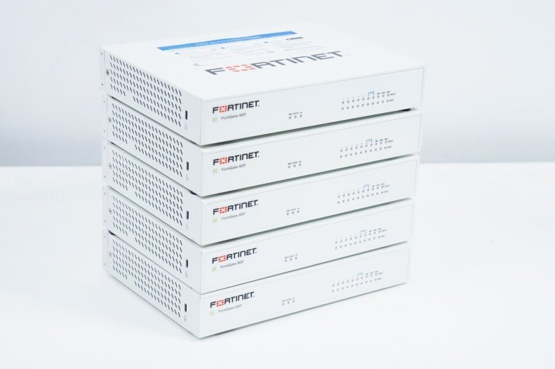 Fortinet ファイアウォール Fortigate-60F 5台セット ライセンス期限：本文にて▲FG-60F 中古▲送料無料
