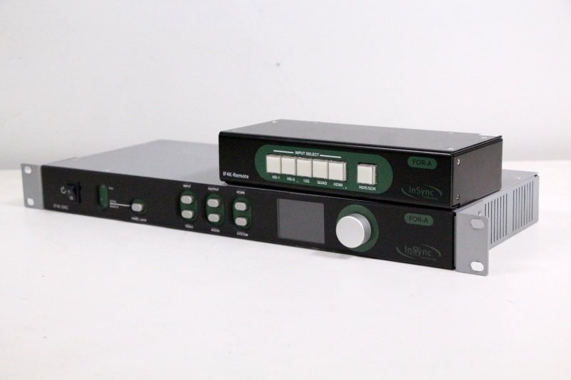 FOR-A/朋栄 12G-SDI対応 4K(UHD) → HDダウンコンバーター ＋ リモートコントローラーセット★IF4K-DNC 中古★送料無料