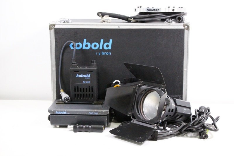 Kobold/コボルト 照明機材セット 200Wデイライト ＋ ACバラスト ＋ DCバラスト★DW200 ＋ EWB200 ＋ BB200 中古★送料無料