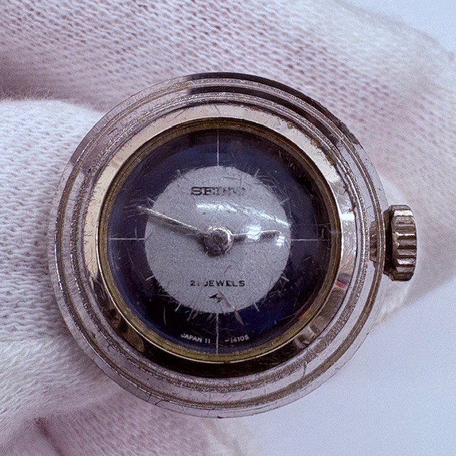 UWA(14848) SEIKO 21JEWELS 11-0520 リングウォッチ 手巻き ◆稼働品◆