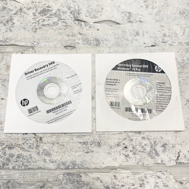 9818//【未使用品】HP Driver Recovery DVD/System DVD 2枚組