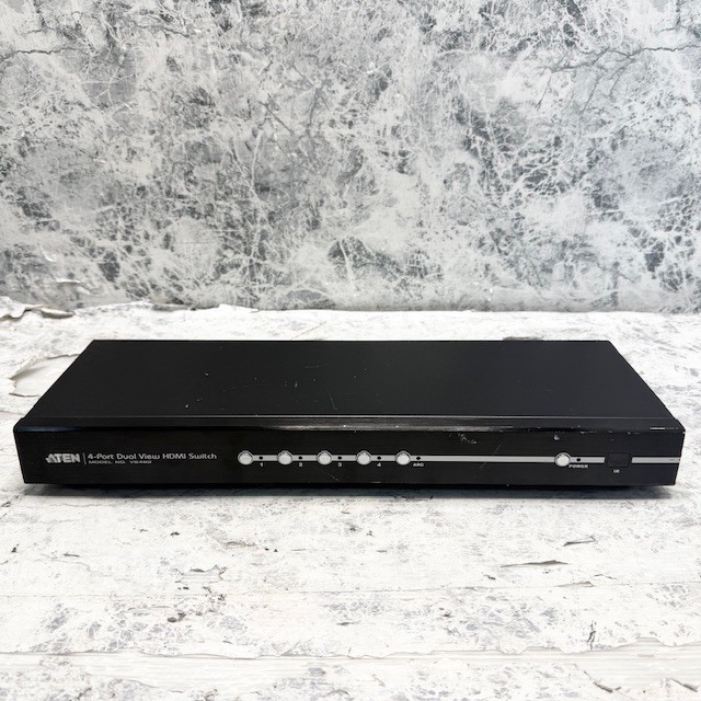 9956//ATEN 4-Port Dual View HDMI Switch VS482 通電確認済み 