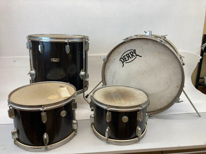 【12】岩手県盛岡市 引取限定 Pearl パール プレジデントシリーズ？ 1960?1970年代 ビンテージ ドラム 中古 現状品 ■ # 260212H2674