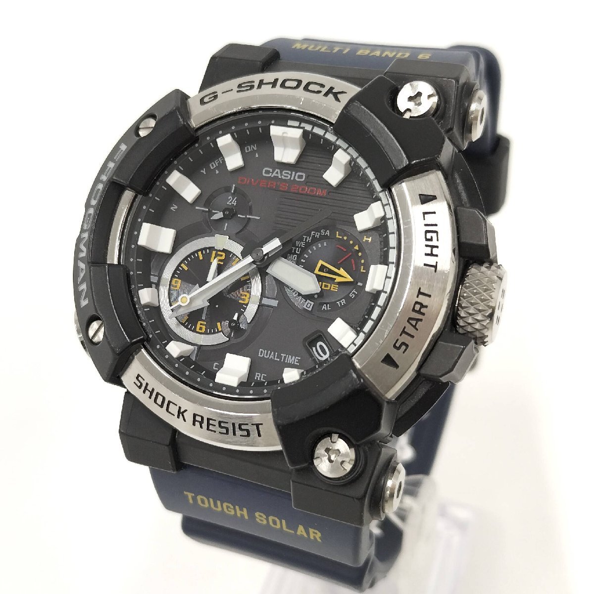 ●CASIO カシオ G-SHOCK フロッグマン GWF-A1000 メンズ 腕時計 ブラック文字盤 ソーラー電波 中古[ne]um177