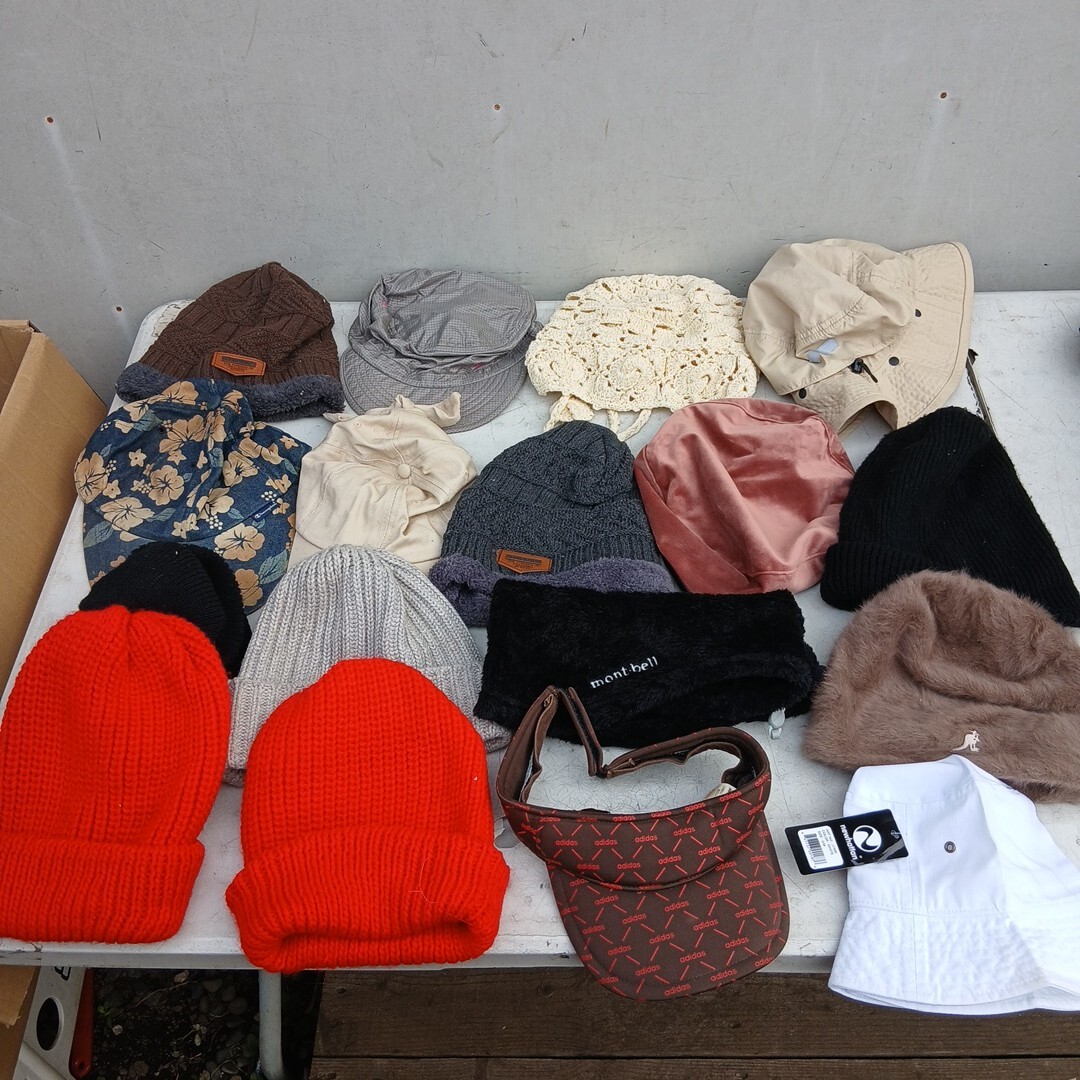 帽子まとめてセットアディダスカンゴールモンベル他【80サイズ】
