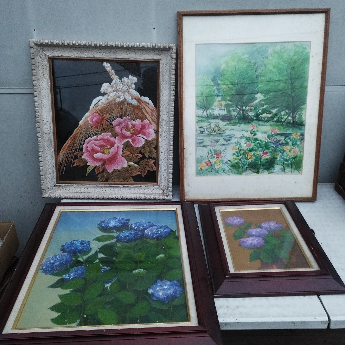 絵画額縁4枚まとめてセット【160サイズ】