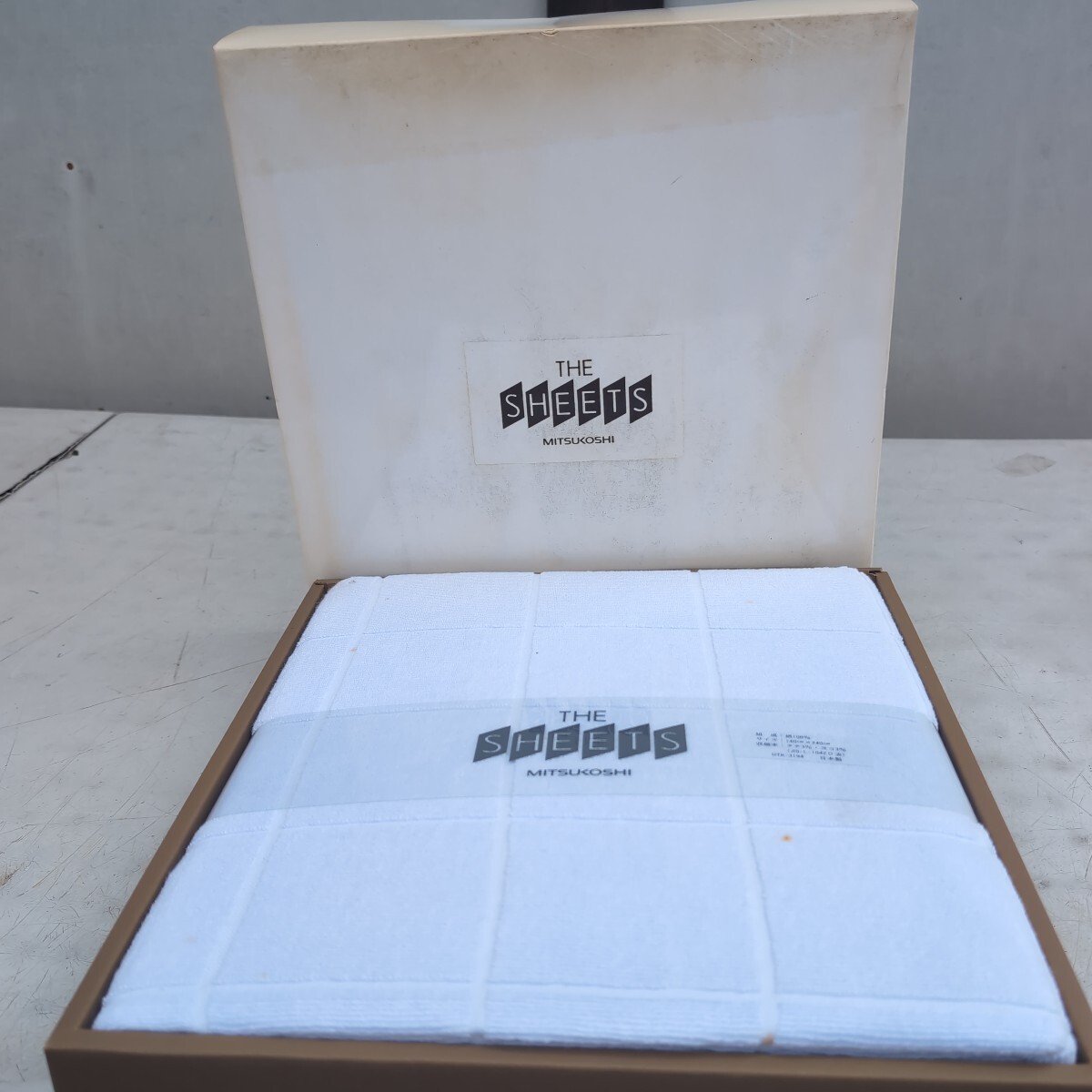 THE SHEETS タオルシーツ？　タオルケット？　　綿100% 140×240cm　　DTK-3194 【80サイズ】