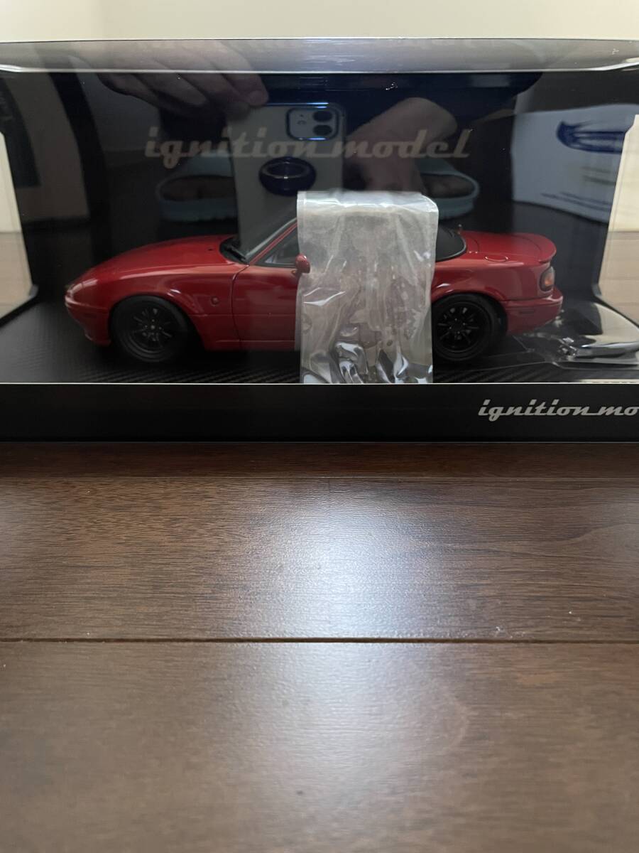 ignition model Eunos Roadster NA Red 1:18 IG3198 Watanabe 新品保管品！　NA6 NA8 MX5 MIATA ユーノスロードスター MAZDA