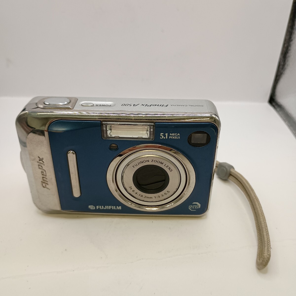 4604 1円スタート 【動作確認済み】 FUJIFILM FinePix A500 ブルー コンパクトデジタルカメラ