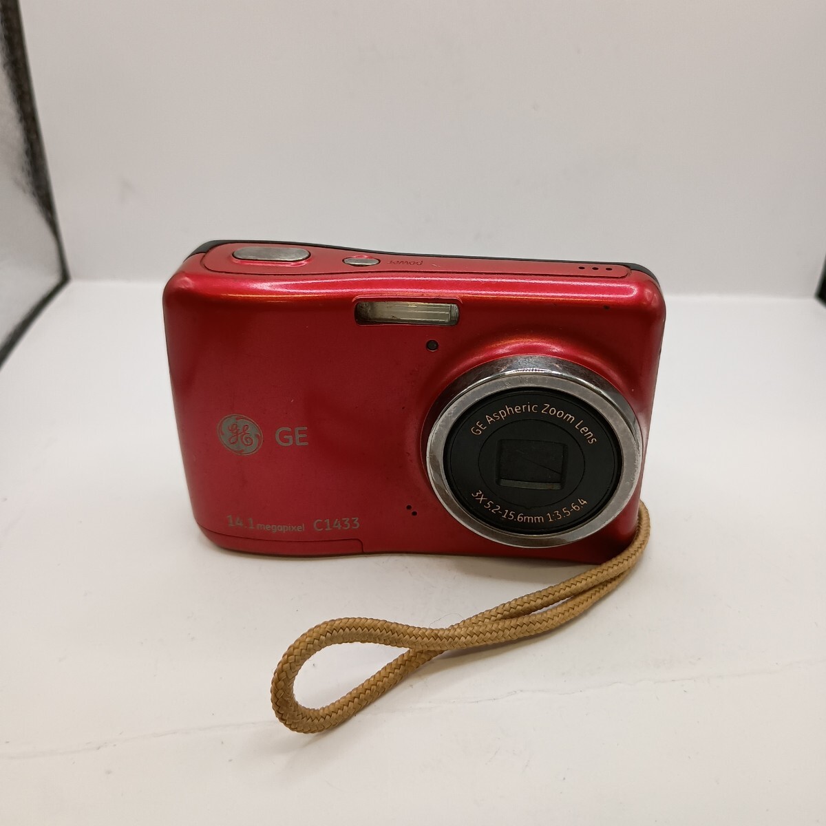 4670 1円スタート 【動作確認済み】 GE C1433 レッド コンパクトデジタルカメラ