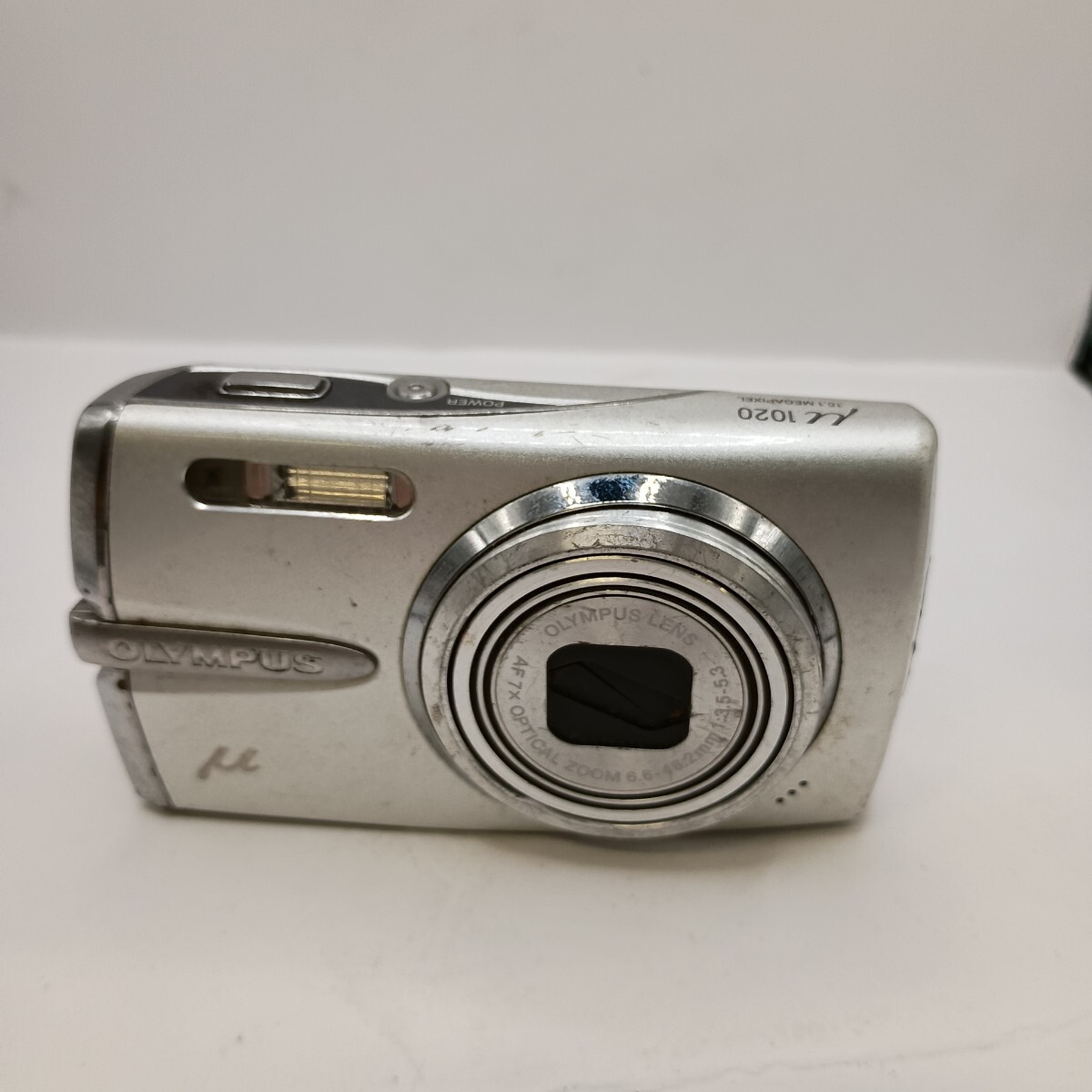 4706 1円スタート 【動作確認済み】 OLYMPUS μ1020 シルバー コンパクトデジタルカメラ