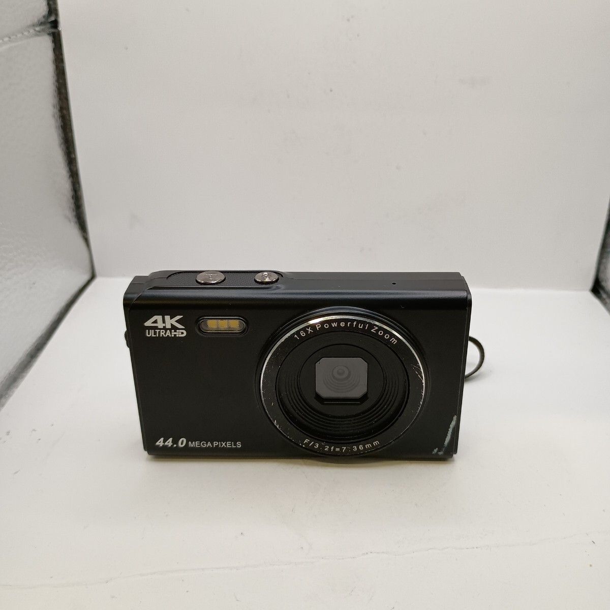 4760 1円スタート 【動作確認済み】メーカー不明機　 ブラック コンパクトデジタルカメラ