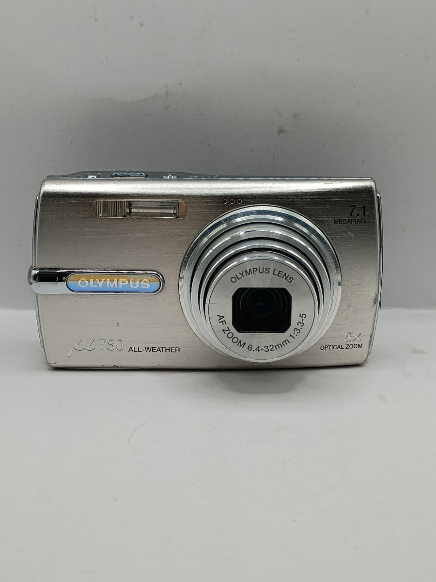4658 【動作確認済】1円スタート OLYMPUS μ780 シルバー コンパクトデジタルカメラ