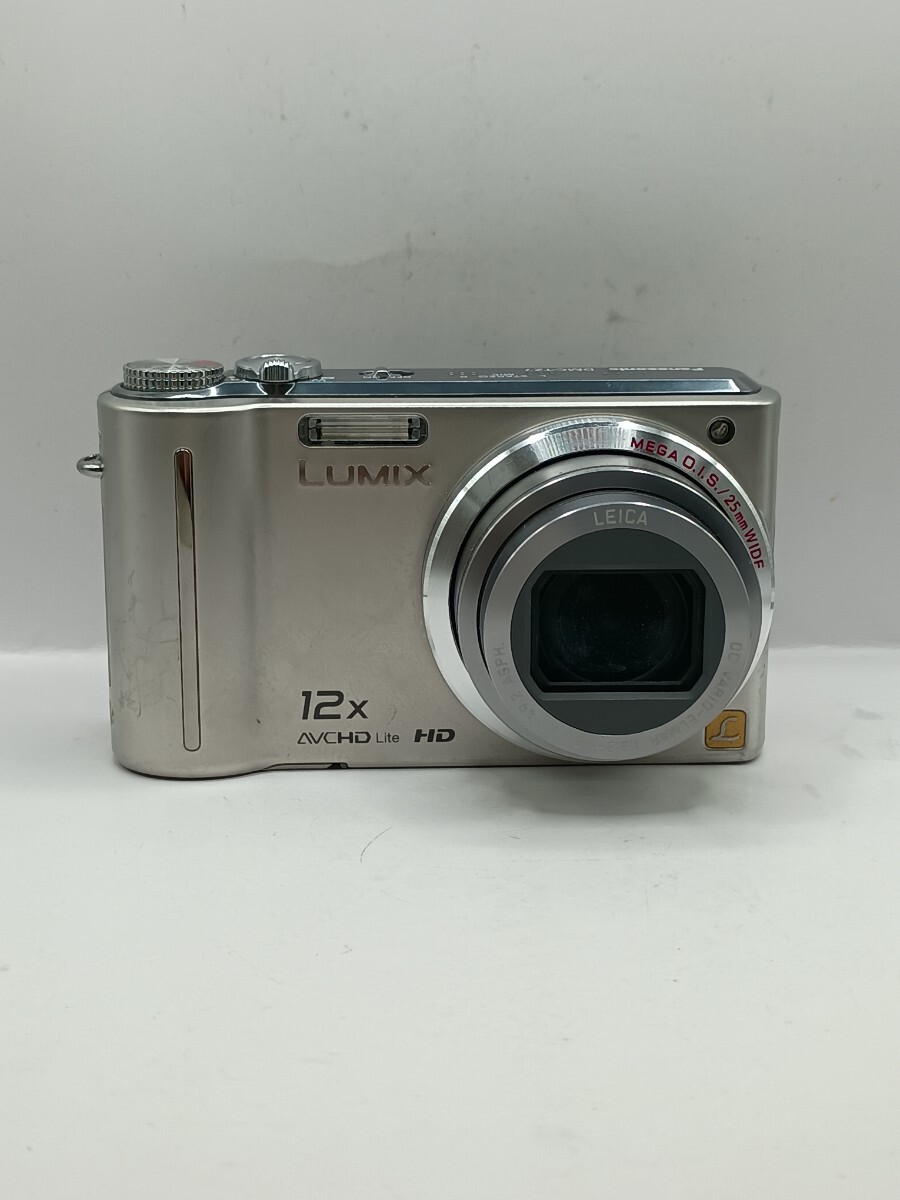 4690 【動作確認済】1円スタート Panasonic LUMIX DMC-TZ7 シルバー コンパクトデジタルカメラ