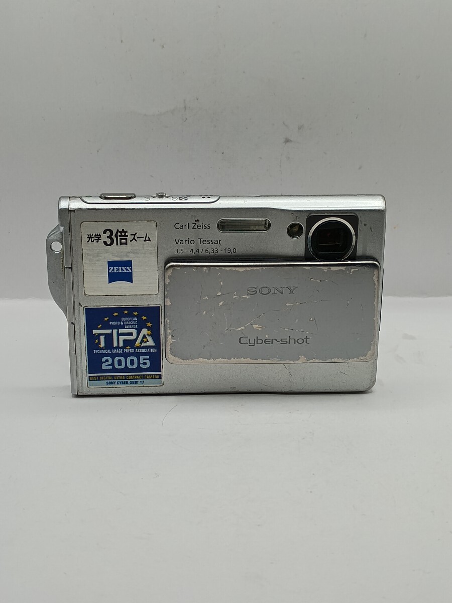 4675 【動作確認済】1円スタート SONY Cyber-shot DSC-T7 シルバー コンパクトデジタルカメラ