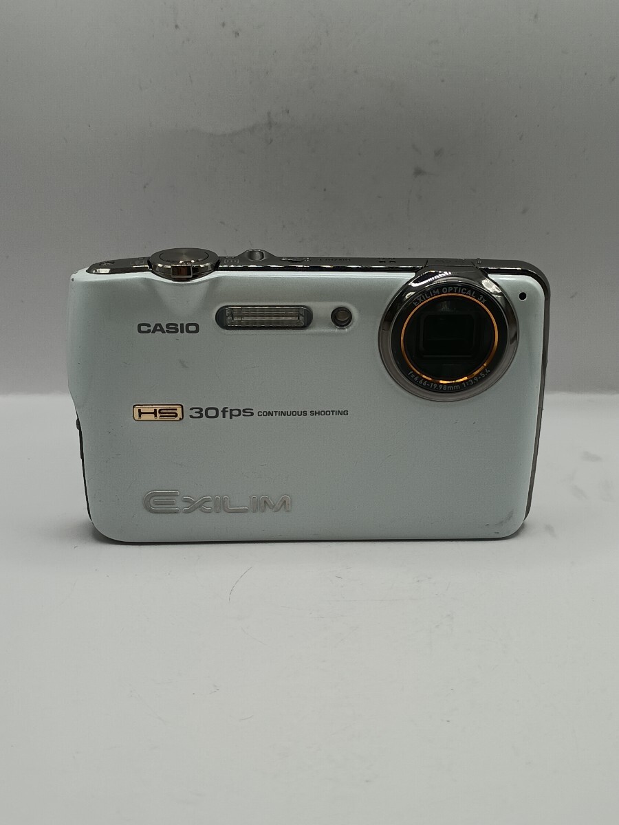4731 【動作確認済】1円スタート CASIO EXILIM EX-FS10 ホワイト コンパクトデジタルカメラ