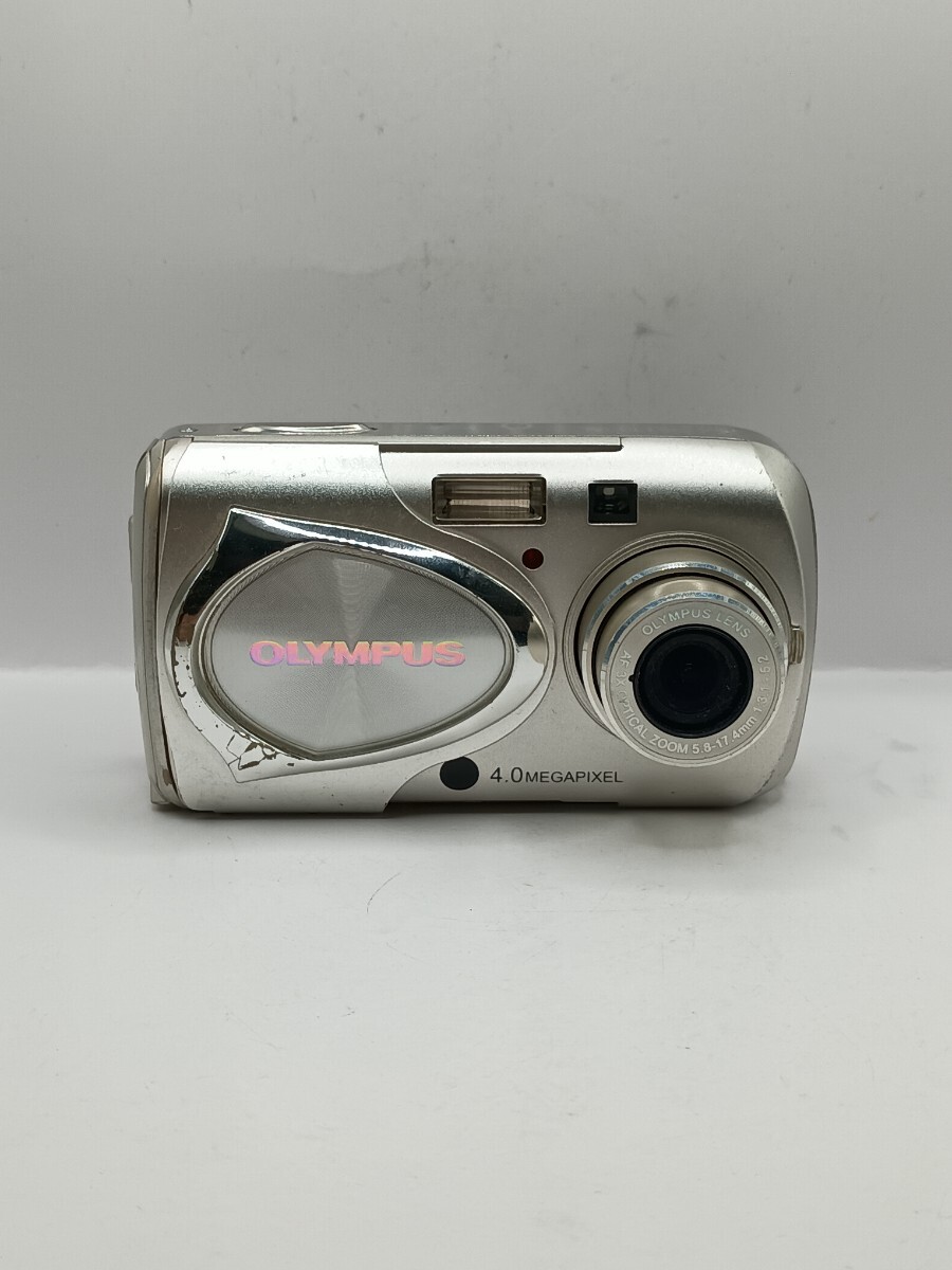 4638 【動作確認済】1円スタート OLYMPUS μ-20 DIGITAL シルバー コンパクトデジタルカメラ